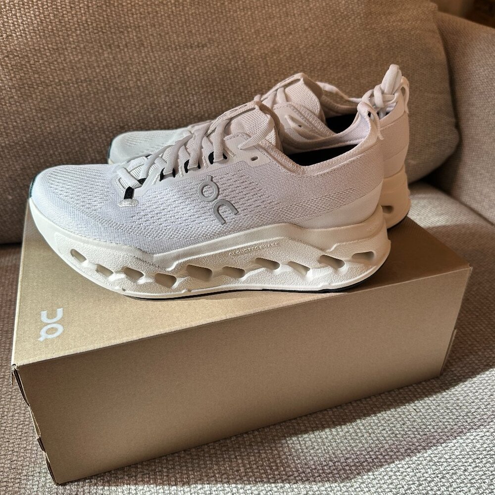 On Cloudsurfer Running Shoes - Women's Size 9.5 Wide - White